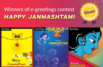 Congratulations to Winners of Janmashtami eGreetings Contest