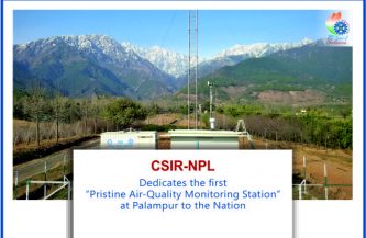 पालमपुर के इंस्टीच्यूट ऑफ हिमालयन बॉयोरिसोर्स टेक्नोलॉजी(आईएचबीटी)  में भारत का पहला वातावरण निगरानी स्टेशन की स्थापना