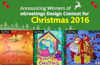Winners of eGreetings Design Contest for Christmas 2016
