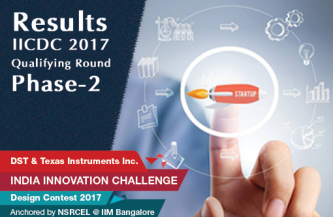 IICDC 2017 QUALIFYING ROUND-PHASE II RESULTS ANNOUNCEMENT