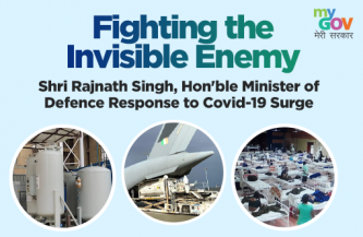 Fighting the Invisible Enemy: Shri Rajnath Singh, Hon’ble Minister of Defence Response to Covid-19 Surge