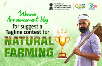 Winner announcement Blog for Suggest a Tagline for Natural Farming Competition