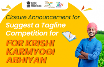 Closure Announcement Blog To Suggest A Tagline Competition For Krishi Karmyogi Abhiyan