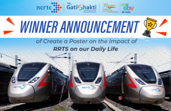 Winner announcement for Create a Poster on the Impact of RRTS on our Daily Life