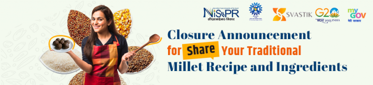 Closure Announcement For Share Your Traditional Millet Recipe And ...