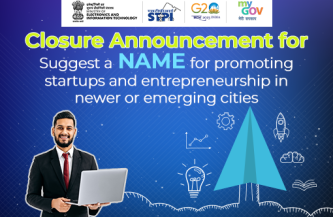 Closure Announcement for Suggest a name for promoting Startups and entrepreneurship in newer or emerging cities