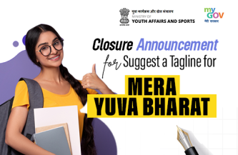 Closure Announcement for Suggest a Tagline for Mera Yuva Bharat