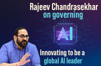 Hon’able Minister of State Shri. Rajeev Chandrasekhar on governing AI: Innovating to be a global AI leader