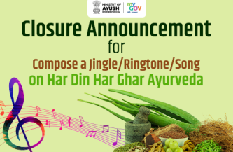 Closure Announcement for Compose a Jingle/Ringtone/Song on Har Din Har Ghar Ayurveda