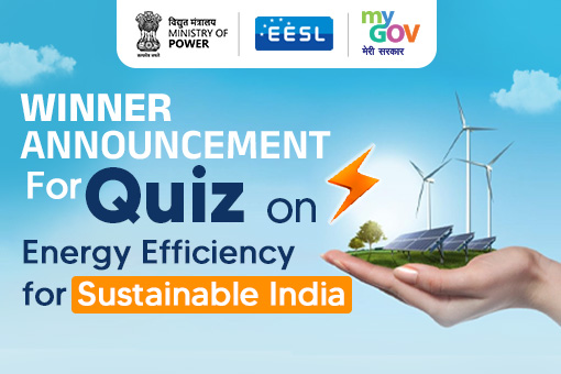 Winner Announcement for Quiz on Energy Efficiency for Sustainable India