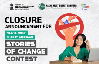 Closure Announcement for Nasha Mukt Bharat Abhiyaan Stories of Change Contest