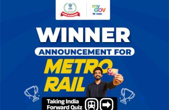 Winner Announcement for Metro Rail: Taking India Forward Quiz
