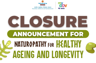 Closure Announcement for Naturopathy for Healthy Ageing and Longevity