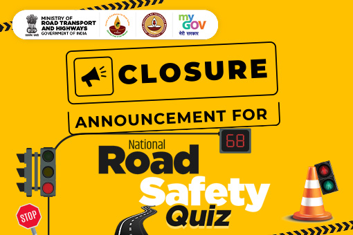 Closure Announcement for National Road Safety Quiz