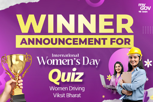 Winner Announcement for International Women Day Quiz – Women Driving Viksit Bharat