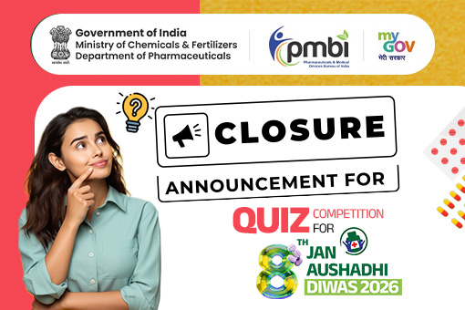 Closure Announcement for Quiz Competition for 8th Jan Aushadhi Diwas 2026