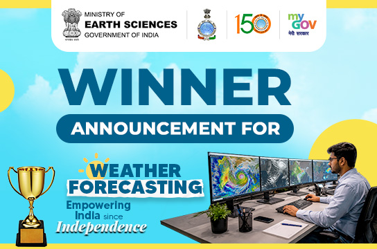 Winner announcement for Weather Forecasting – Empowering India since Independence