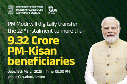 Transfer of 22nd installment to more than 9.3 Crore PM-KISAN beneficiaries