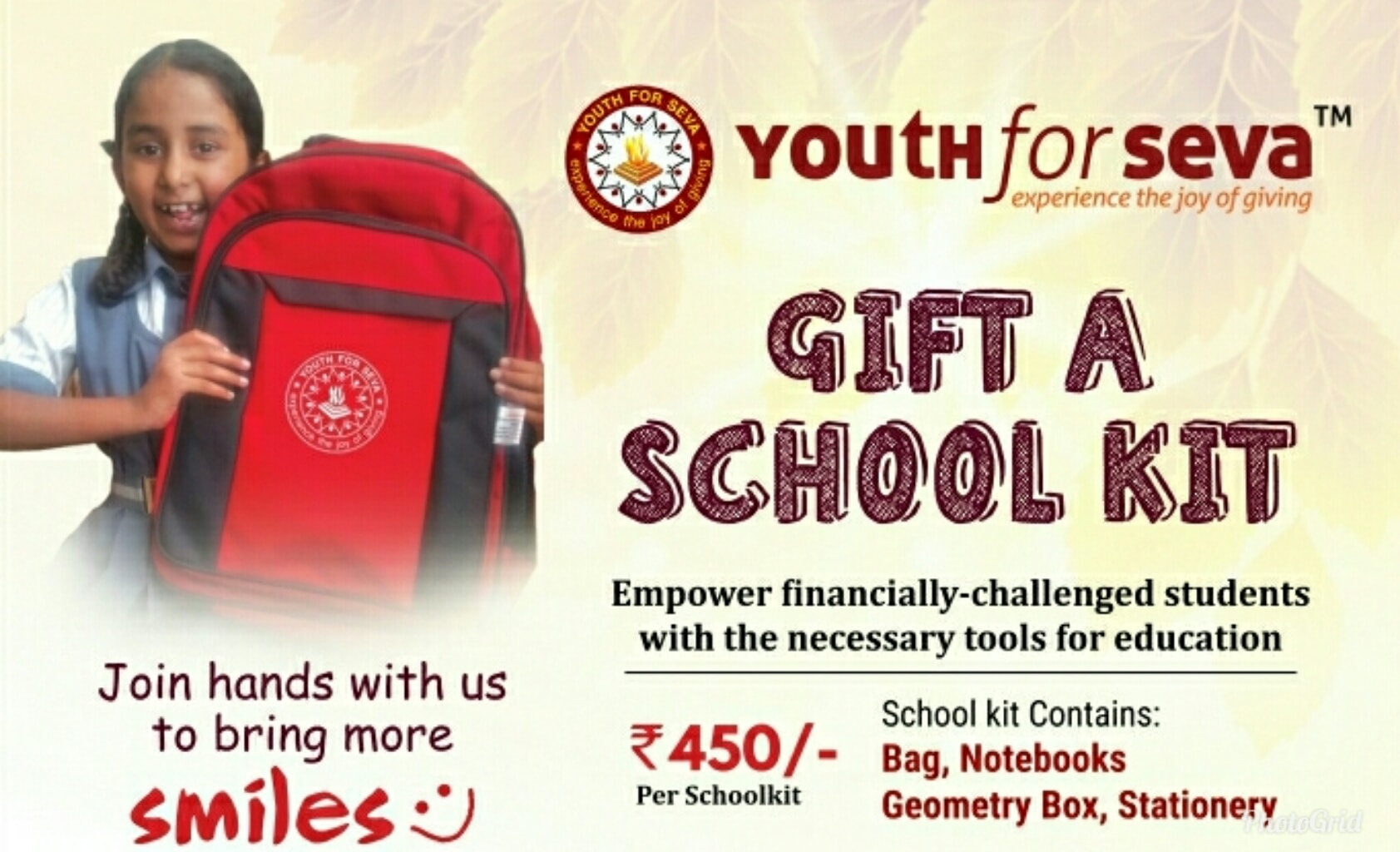 AFNAAN PAPA'S CAMPAIGN TO PROVIDE BACK-TO-SCHOOL KITS TO CHILDREN IN TAMIL  NADU. by Greensole Foundation | Fueladream | Crowdfunding India