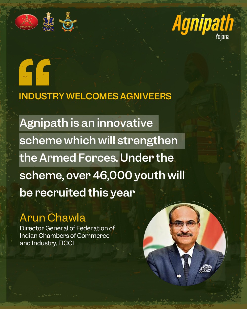 Agnipath is an innovative scheme which will strengthen the Armed Forces