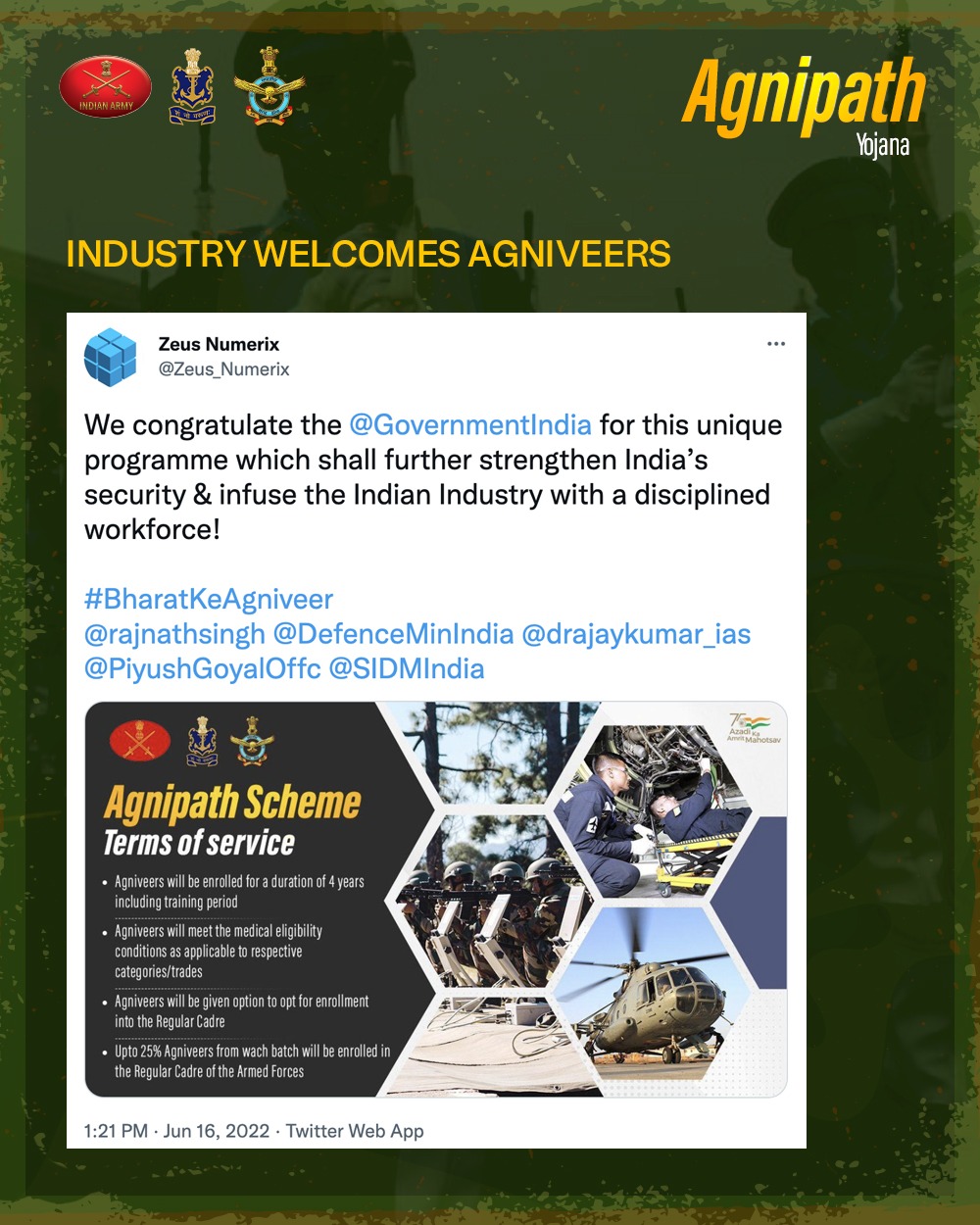 Industry welcomes Agniveers