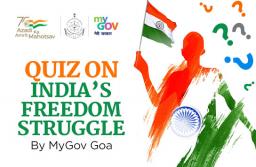 Quiz on India’s Freedom Struggle by MyGov Goa