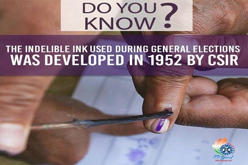 Image of CSIR’s Memorable Mark with Indelible Ink