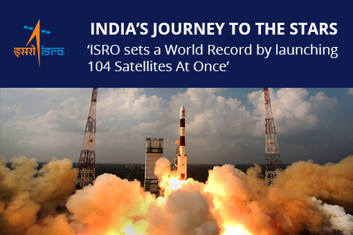 Image of India's Journey to the Stars: 'ISRO sets a World Record by launching 104 Satellites at Once'
