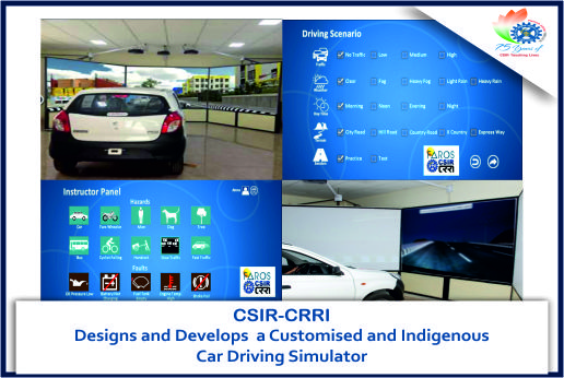Image of CSIR-CRRI’s Indigenous Car Driving Simulator for Comprehensive Driver Testing to enhance Road Safety