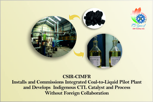 Image of CSIR-CIMFR Installs and Commissions first-of-its-kind Coal to Liquid (CTL) Pilot Plant for Producing Diesel and Gasoline from Coal
