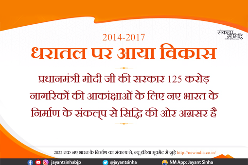 Image of धरातल पर आया विकास