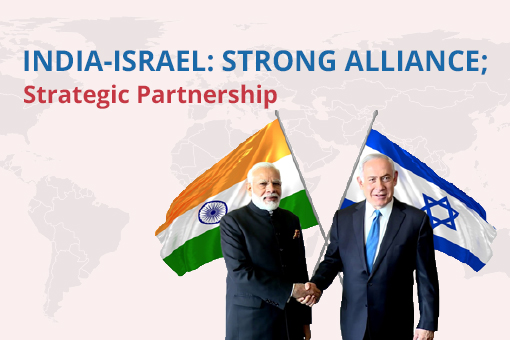 Image of India-Israel: Strong Alliance; Strategic Partnership