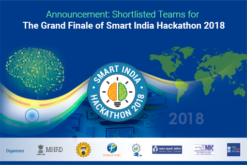 Image of Announcement: Shortlisted Teams for The Grand Finale of Smart India Hackathon 2018
