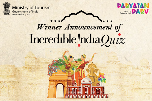 Image of Winner Announcement of Incredible India Quiz