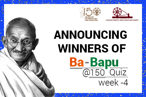 Image of Ba – Bapu Quiz Winner Announcement of Fourth Week