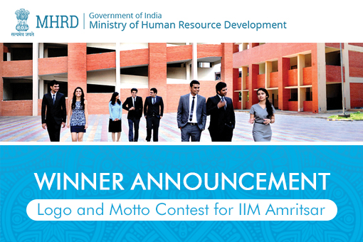 Image of Winner Announcement of Logo and Motto Contest for IIM Amritsar