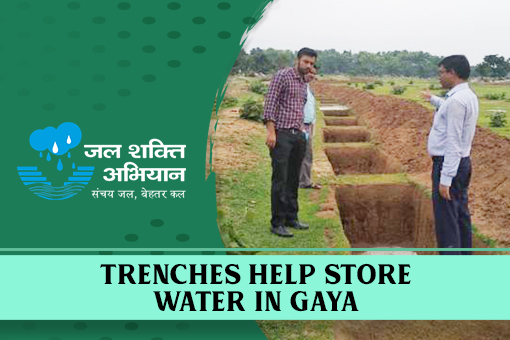 Image of Trenches help store water in Gaya