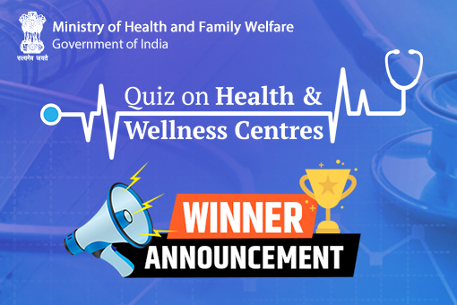 Image of Winner Announcement of Quiz on Health & Wellness Centres