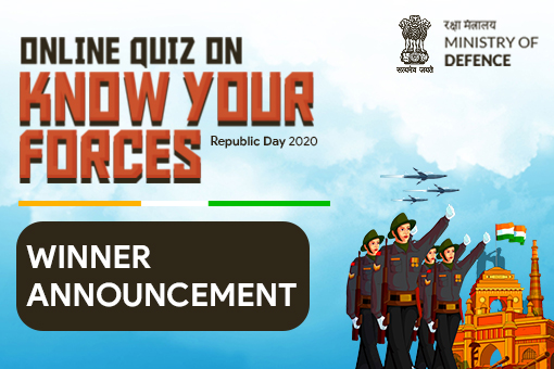 Image of Winner Announcement of Online Quiz on Know Your Forces