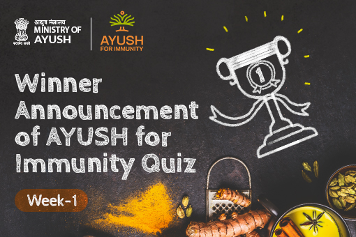 Image of Winner Announcement of Ayush For Immunity Quiz: Week-1