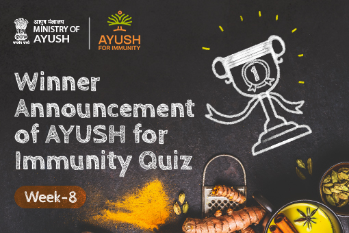 Image of Winner Announcement of Ayush for Immunity Quiz: Week-8