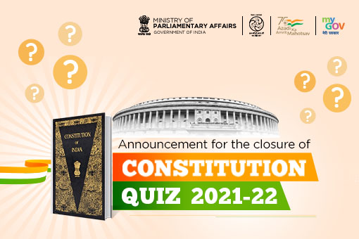 Image of Announcement for the closure of Constitution Quiz 2021-22