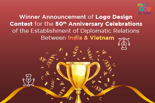 Image of Winner Announcement of Logo design contest for the 50th anniversary celebrations of the establishment of diplomatic relations between India and Vietnam