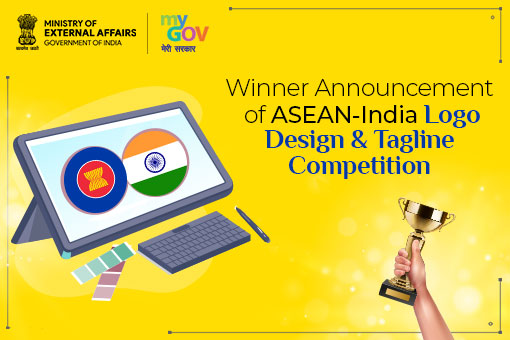 Image of Winner Announcement of ASEAN-India Logo design and Tagline contest