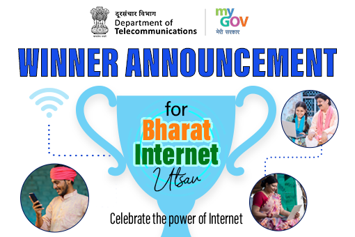 Image of Winner Announcement for Bharat Internet Utsav – Celebrate the power of Internet