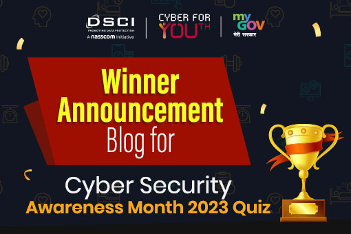 Image of Winner Announcement Blog for Cyber Security Awareness Month 2023 Quiz