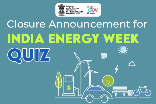 Image of Closure Announcement for India Energy Week Quiz