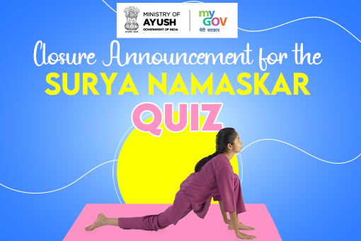 Image of Closure Announcement for the Surya Namaskar Quiz