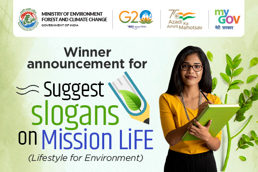 Image of Winner announcement blog for Suggest a Slogans on Mission LiFE (Lifestyle for Environment)