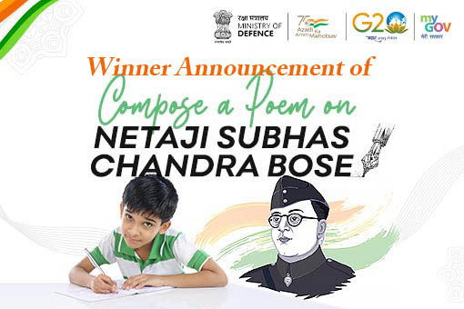 Image of Winner Announcement of Compose a Poem on Netaji Subhas Chandra Bose